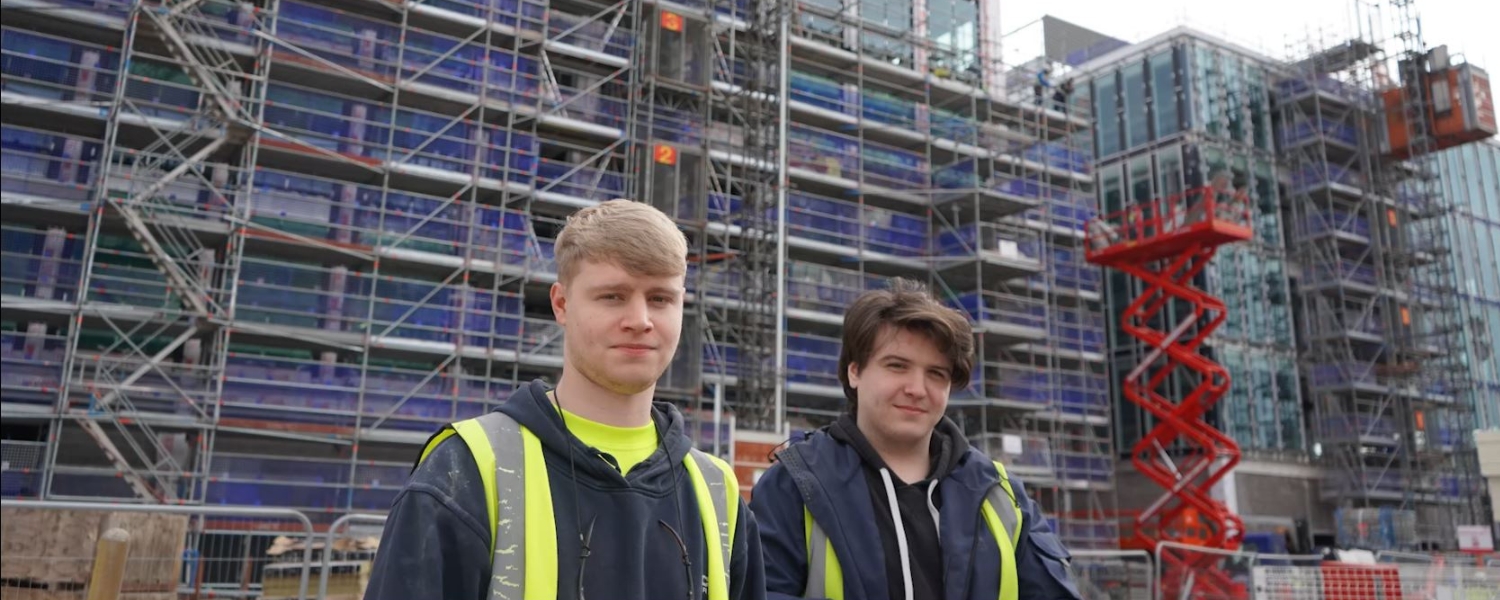 Josh and Thomas Cara Brickwork Apprentices Banner